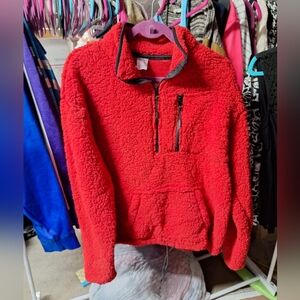 NOBO red 1/4 zip sweater 2X (19)